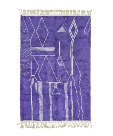 Violet Abstract Rug