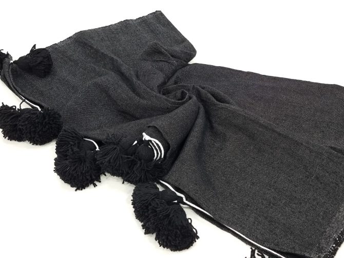 mororccan blanket black