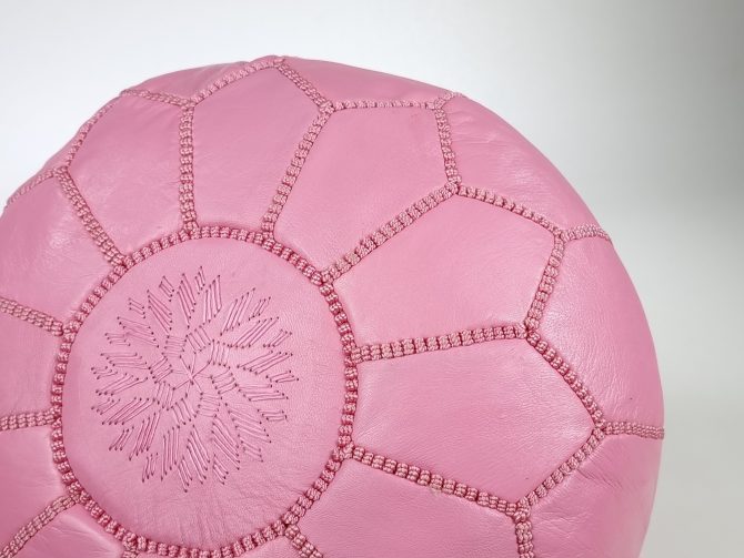 mororccan pouf pink