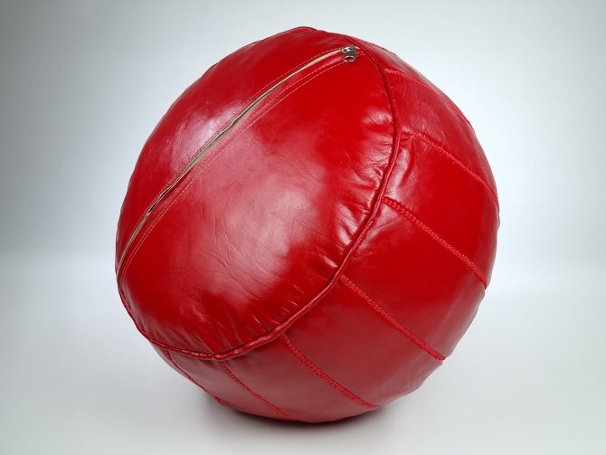 mororccan pouf red
