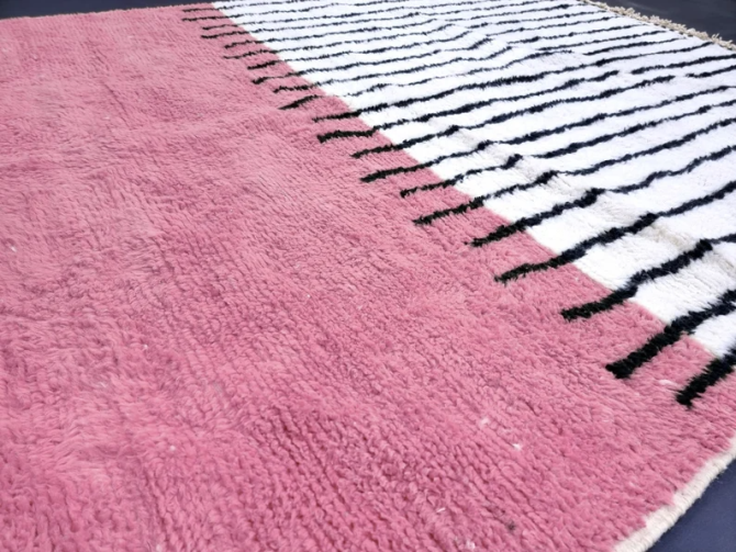 Pink and White Carpet